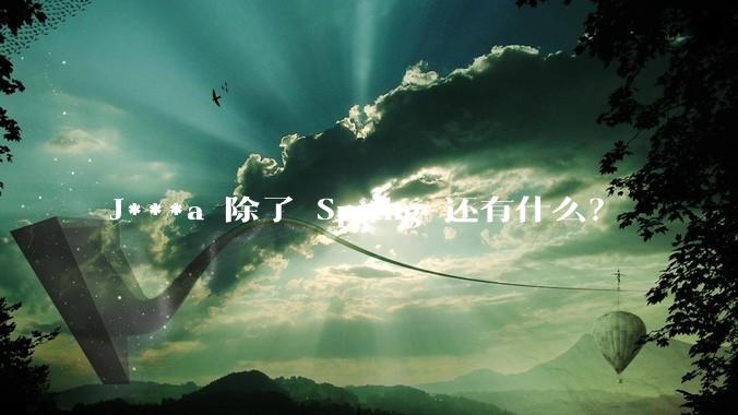 J***a 除了 Spring 还有什么？