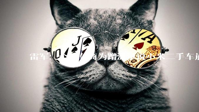 雷军：个别车商为蹭流量说小米二手车崩盘，实际上我们排在第一位_保值_直播_年度