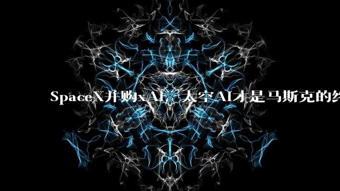 SpaceX并购xAI，太空AI才是马斯克的终极赌注？_公司_模型_收购